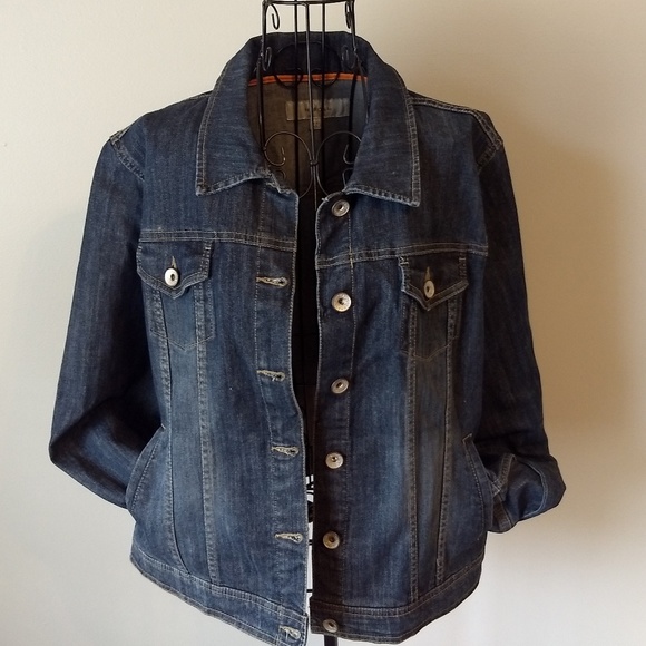 Merona Jackets & Blazers - Merona Denim Jean Jacket Size XXL Blue Pockets